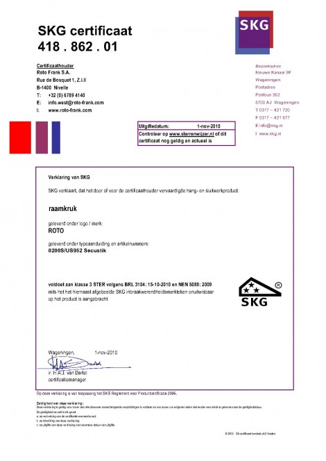 Roto Handles Guvenlik Certifica_1